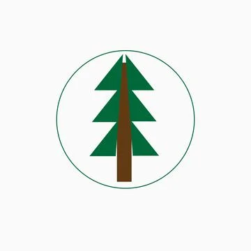 Fir tree logo Stock Illustration