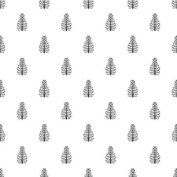 Fir tree pattern seamless Illustrazione stock