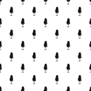 Fir tree pattern seamless Stock Illustration