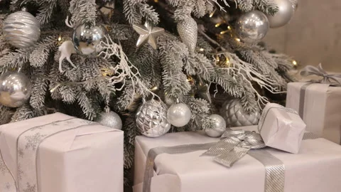 Fir tree, Preparation for holidays, New Year gift, Stock-Footage 221148700