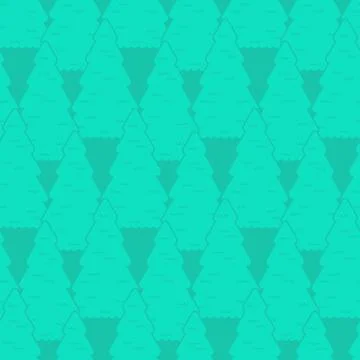 Fir-tree seamless pattern. Forest ornament. Vector illustration. Christmas tr Illustrazione stock