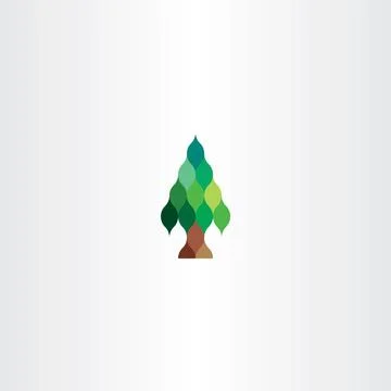 Fir tree vector icon design Stock-Illustration