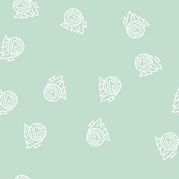 Fir wood line seamless pattern Stock Illustration