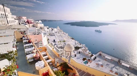 Fira , Santorini Greece Stock Footage 48249501