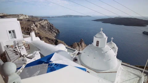Fira , Santorini Greece Stock Footage 48249535
