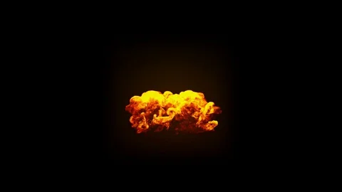 Fire 07 simulation video 3d Stock Footage 102065033