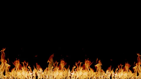 Fire 1 Loop Alpha 1 Stock Footage 37869642