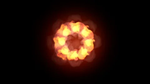 Fire 20 simulation video 3d Stock Footage 102065079