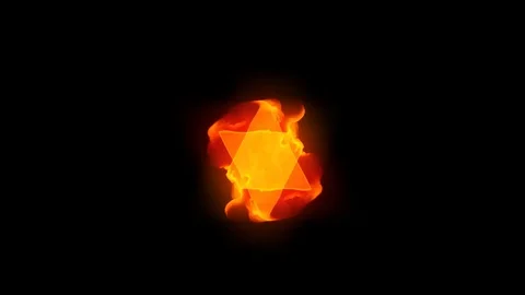 Fire 25 simulation video 3d Video stock 102065096