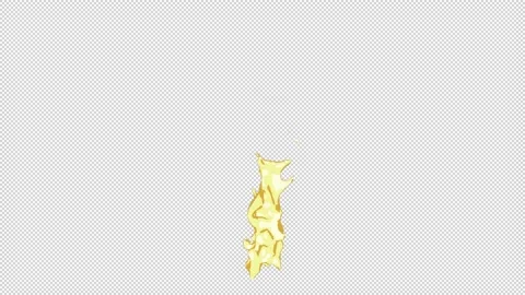 Fire 2D Animation with Alpha Channel version 01 Stock Footage 219107319