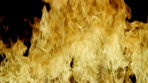 Fire 3 Loop Alpha Stock Footage 37867890