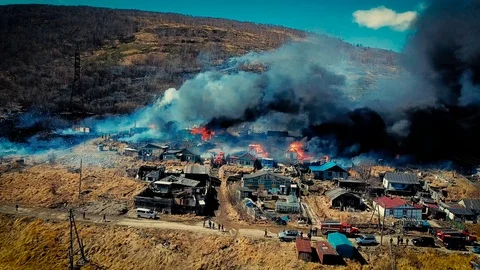 Fire in 4k 動画素材 124030900