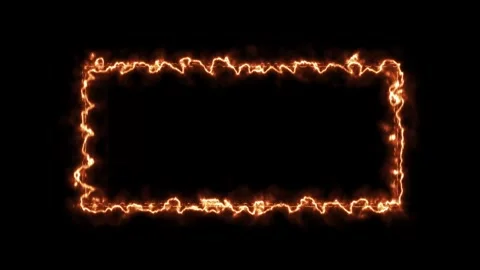 Fire 4k Rectangle Animation Stock Footage 296797619