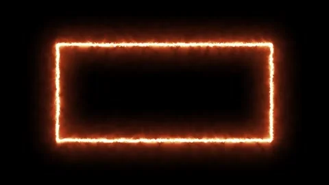 Fire 4k Rectangle Animation Video stock 296797654
