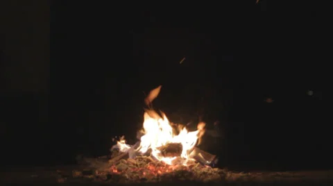 Fire 50fps Stock Footage 32375454