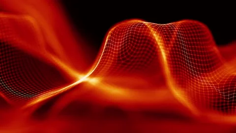 Fire abstract background seamless loop. Technology background. Red abstract Stock Footage 188548055