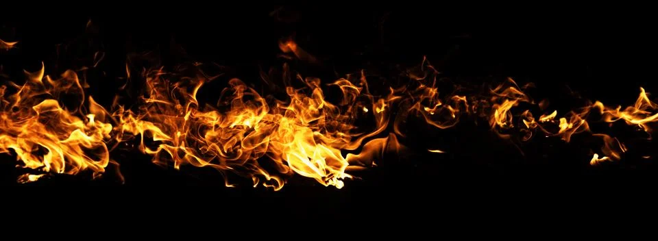 Fire abstract blaze motion. Fire intense burning effect. Fire hot flame backg Stock Photos