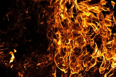 Fire abstract blaze motion. Fire intense burning effect. Fire hot flame backg Stock Photos