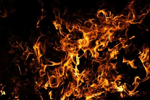 Fire abstract blaze motion. Fire intense burning effect. Fire hot flame backg Stock Photos