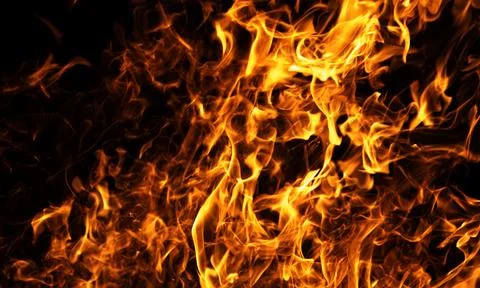 Fire abstract blaze motion. Fire intense burning effect. Fire hot flame backg Stock Photos