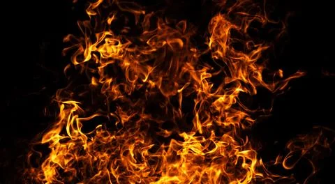 Fire abstract blaze motion. Fire intense burning effect. Fire hot flame bac.. Stock Photos