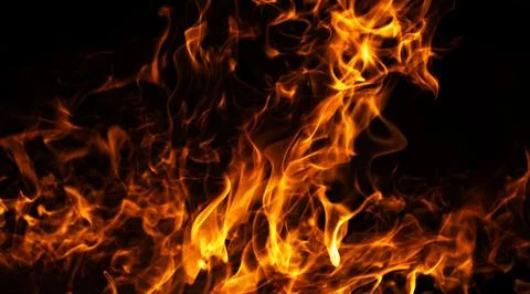 Fire abstract blaze motion. Fire intense burning effect. Fire hot flame backg Stock Photos