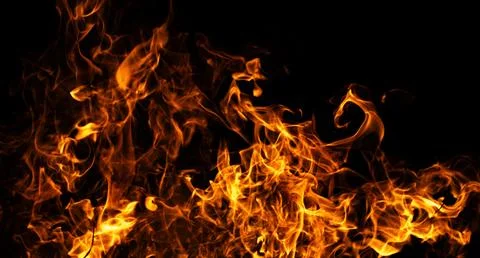 Fire abstract motion background. Fire intense heat texture. Fire dramatic energy Stock Photos