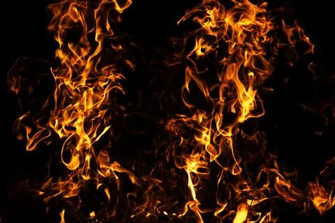 Fire abstract motion background. Fire burning concept. Fire intense heat text Stock Photos