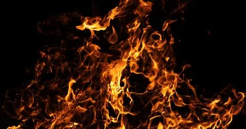 Fire abstract motion background. Fire intense heat texture. Fire dramatic ene Stock Photos