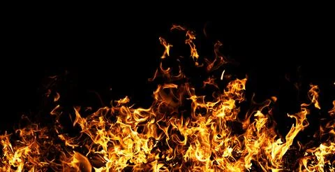 Fire abstract motion background. Fire burning concept. Fire intense heat text Stock Photos