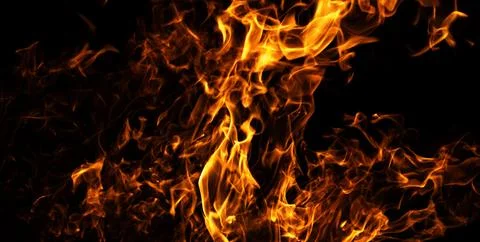Fire abstract motion background. Fire burning concept. Fire intense heat te.. Stock Photos