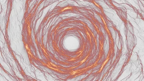 Fire abstract portal vj loop on alpha background Stock Footage 237684959