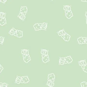 Fire accident line seamless pattern Stock Illustration