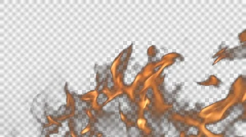 Fire in Action Ultra HD Alpha Channel. Stock Footage 54045619