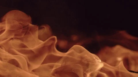 Fire After A Real Explosion. Close-up. Video stock 102323469