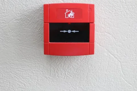 Fire alarm button Fotos Stock