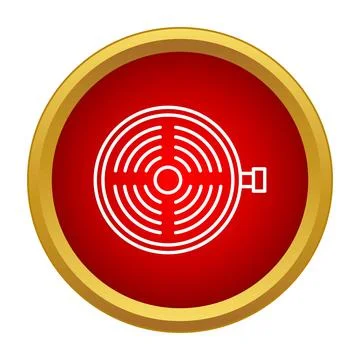 Fire alarm button sending emergency signal icon Stock Illustration