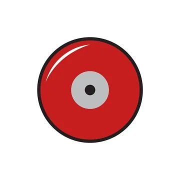 Fire alarm call point. Fire alarm icon Stock Illustration