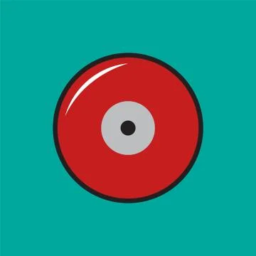 Fire alarm call point. Fire alarm icon Stock Illustration