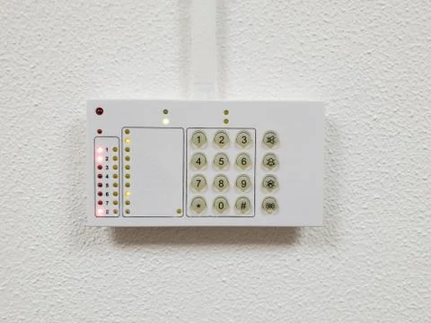 Fire alarm control panel or or security systems Stock Photos