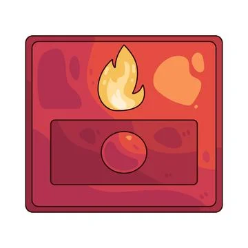 Fire alarm illustration Stock Illustration
