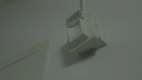 Fire Alarm Strobe Light on Interior Wall Stock-Footage 343948102