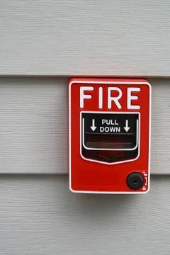 Fire alarm switch Foto stock