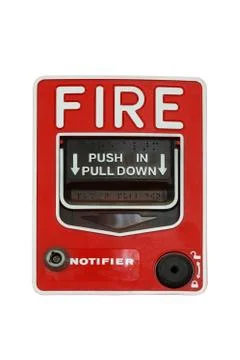 Fire alarm switch Stock Photos