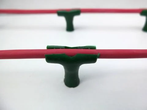 Fire Alarm Temperature sensitive Cable Fotos Stock