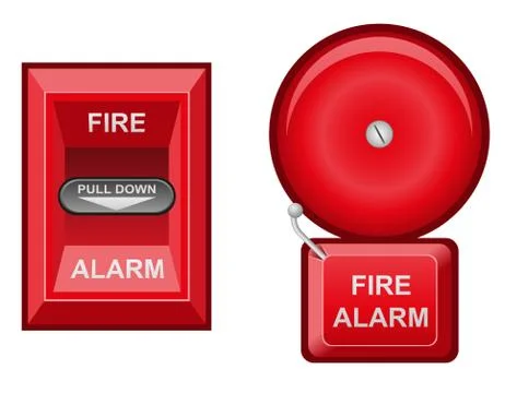 Fire alarm vector illustration Stock Illustration