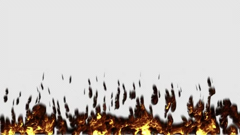 Fire On Alpha Channel Stock Footage 163718515