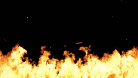 Fire With Alpha Video stock 134771106