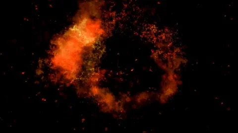 Fire Alpha Particles Background Stock Illustration