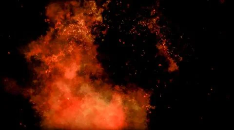 Fire Alpha Particles Background Stock Illustration